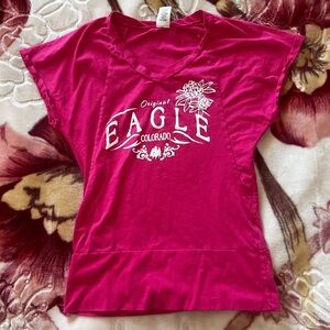 Early 2000s pink vintage baby tee